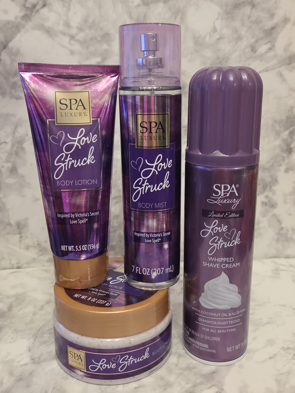 Love Struck Body Care Set of 4 - Purple